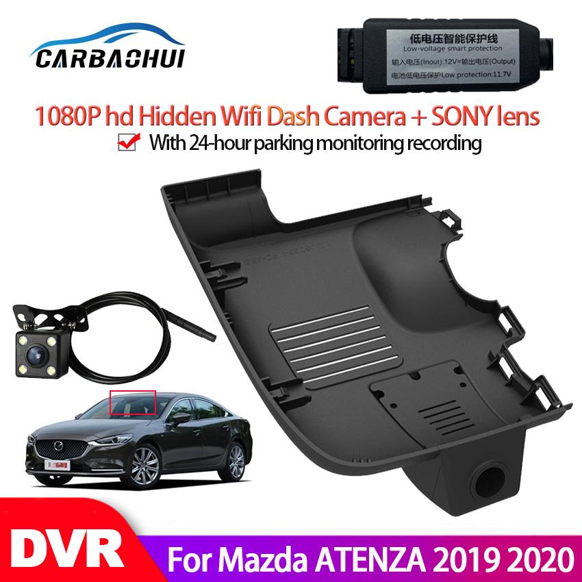 Изображение товара: Автомобильный видеорегистратор с Wi-Fi, видеорегистратор для Mazda ATENZA 2019 2020, высокое качество, ночное видение, full hd 1080P, скрытый видеорегистратор