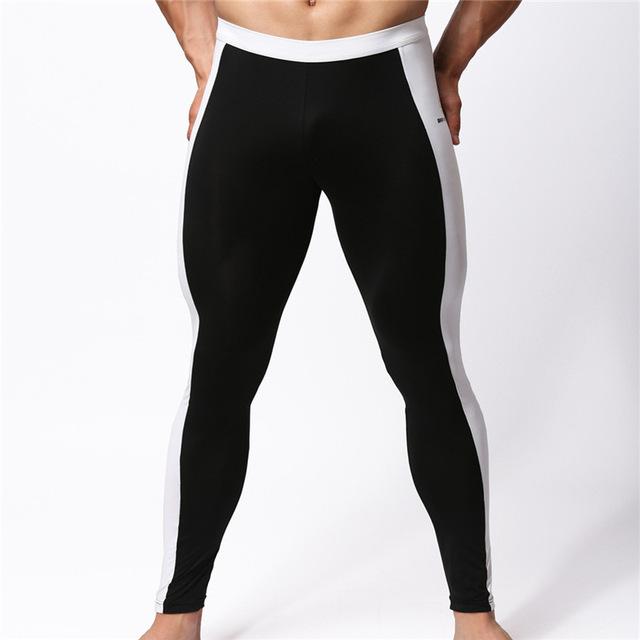 Изображение товара: Мужские утягивающие брюки, леггинсы для фитнеса, полноразмерные тренировочные штаны, 2020