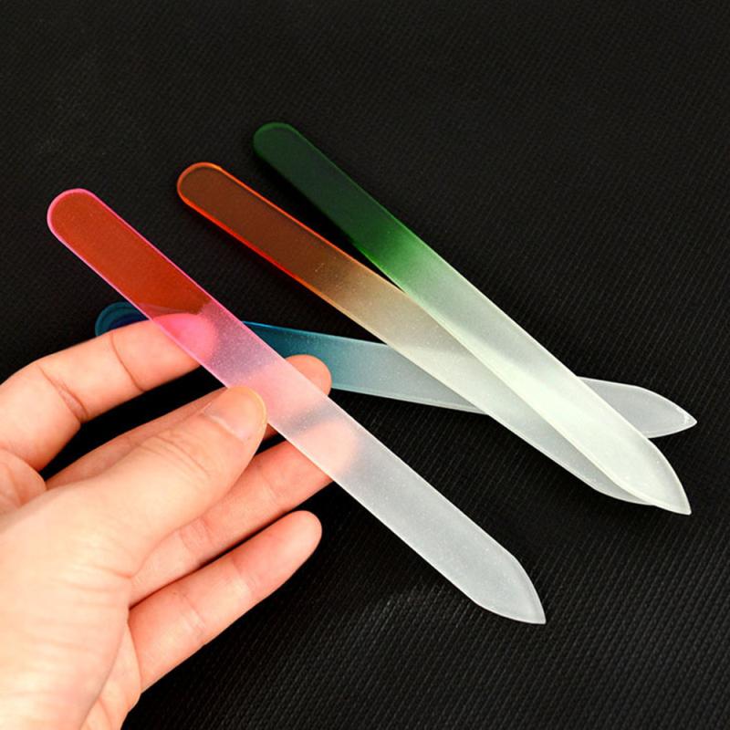 Изображение товара: Пилочка для ногтей TXTB1, прочная пилочка для дизайна ногтей, устройство для маникюра, 1 шт., прочная пилочка из хрустального стекла для нейл-арта