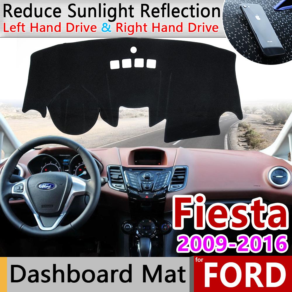Изображение товара: Для Ford Fiesta MK7 ST 2009 2010 2011 2012 2013 2014 2015 2016 Противоскользящий коврик приборная панель коврик солнцезащитный коврик защитные аксессуары