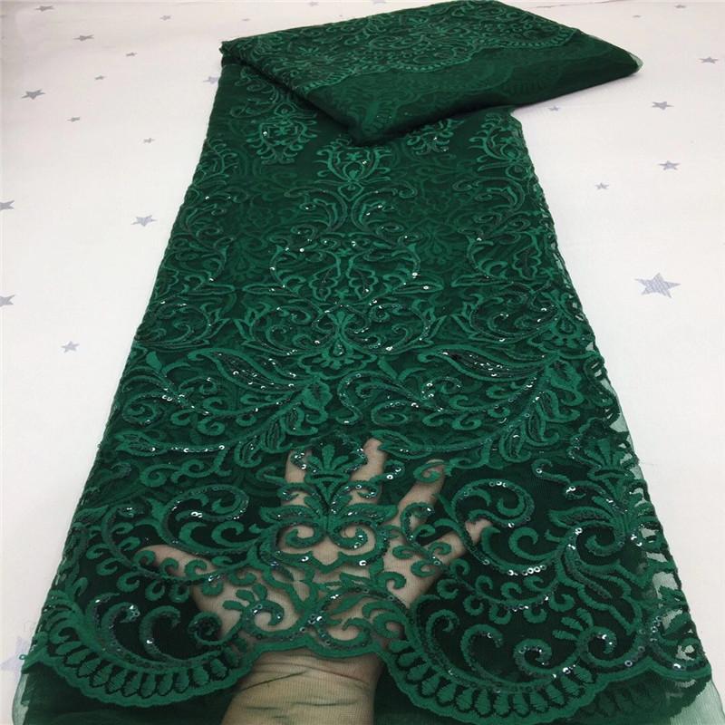 Изображение товара: Королевский синий Африканский кружевной ткани вышитое кружево в нигерийском стиле ткани 2020 розовый высокое качество Французский тюль кружева ткань для женщин платье