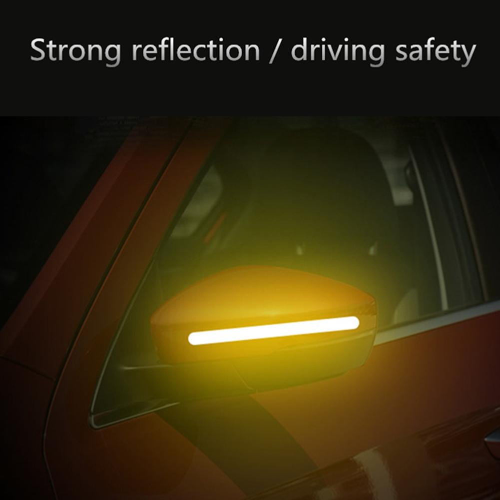 Изображение товара: Наклейки на зеркало заднего вида, отражающие, светоотражающая лента для автомобиля, наружная лента, 2 шт.