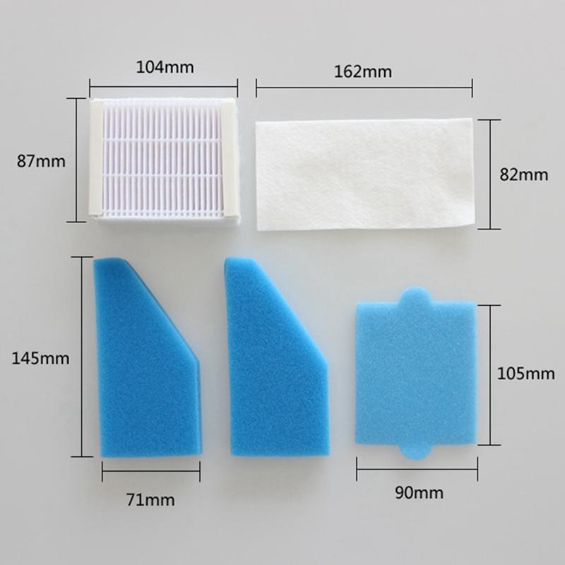 Изображение товара: 10 наборов Hepa фильтр для пылесоса запчасти губка костюм для 787203 двойной Aquafilter Genius Aquafilter