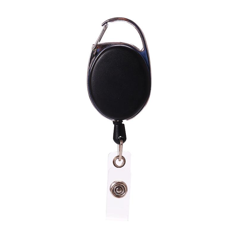 Изображение товара: Бейдж цинковый сплав, пластик карамельного цвета, со значком выдвижной держатель для удостоверения личности, кольцо для ключей, зажимы, офисные принадлежности