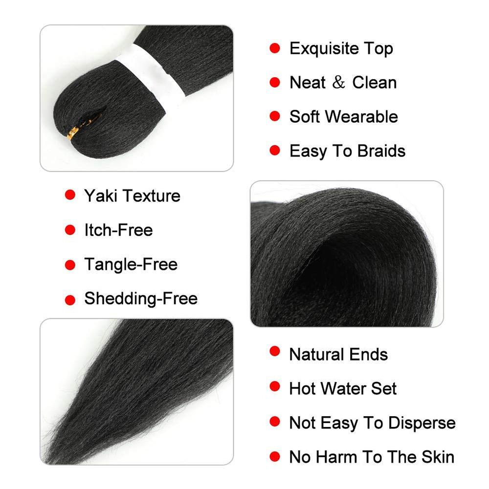 Изображение товара: Alororo легко косички волос Смешанный цвет Предварительно растянутые плетеные волосы низкотемпературное волокно синтетические волосы для наращивания косичек