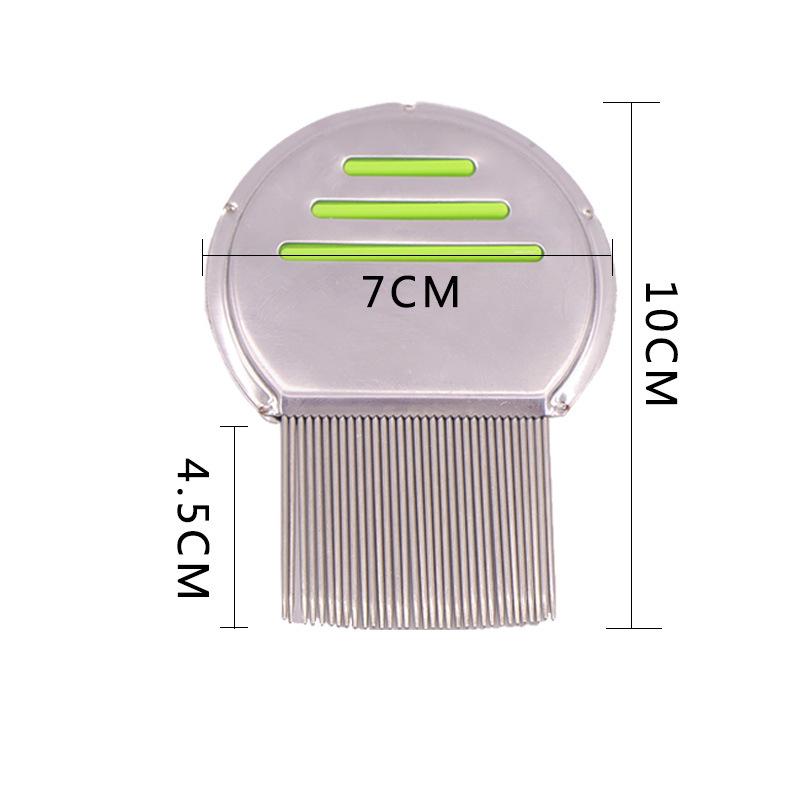 Изображение товара: Расческа для шерсти домашних животных, детская стальная Расческа с мелкими зубцами для блох, щенков, котят, инструмент для стрижки, товары для ухода за кошками