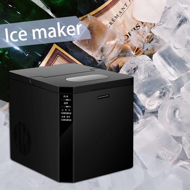 Изображение товара: Полностью автоматическая домашняя настольная льдогенератор кубиков льда коммерческий льдогенератор кубиков регулируемый размер бар KTV чайный магазин льдогенератор
