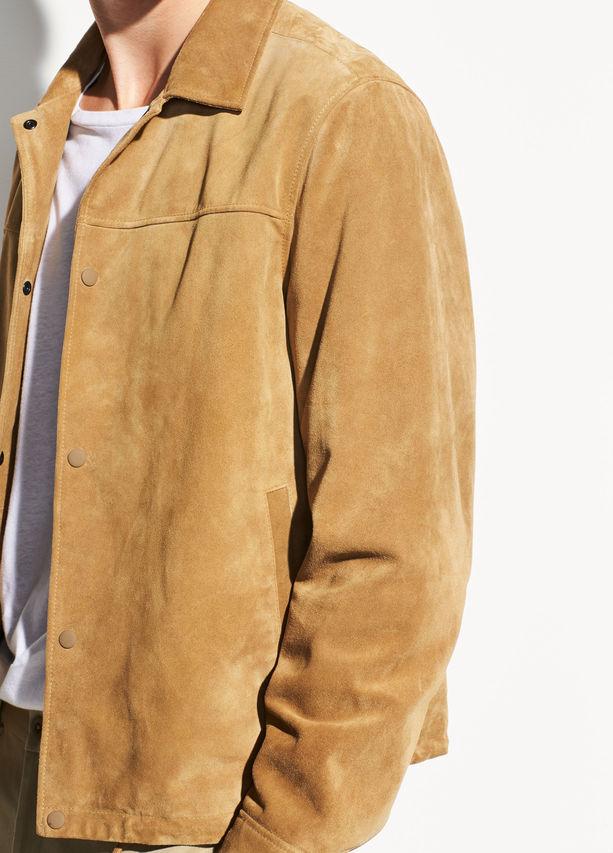 Изображение товара: Возьмите свежий! Роскошный итальянский замшевый мужской пиджак American Single из козьей кожи, куртка из натуральной кожи
