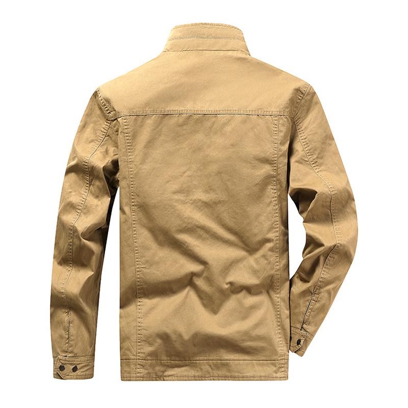 Изображение товара: Бомбер DIMUSI Мужской двухсторонний, хлопковая Повседневная приталенная куртка, двухсторонняя одежда, на осень