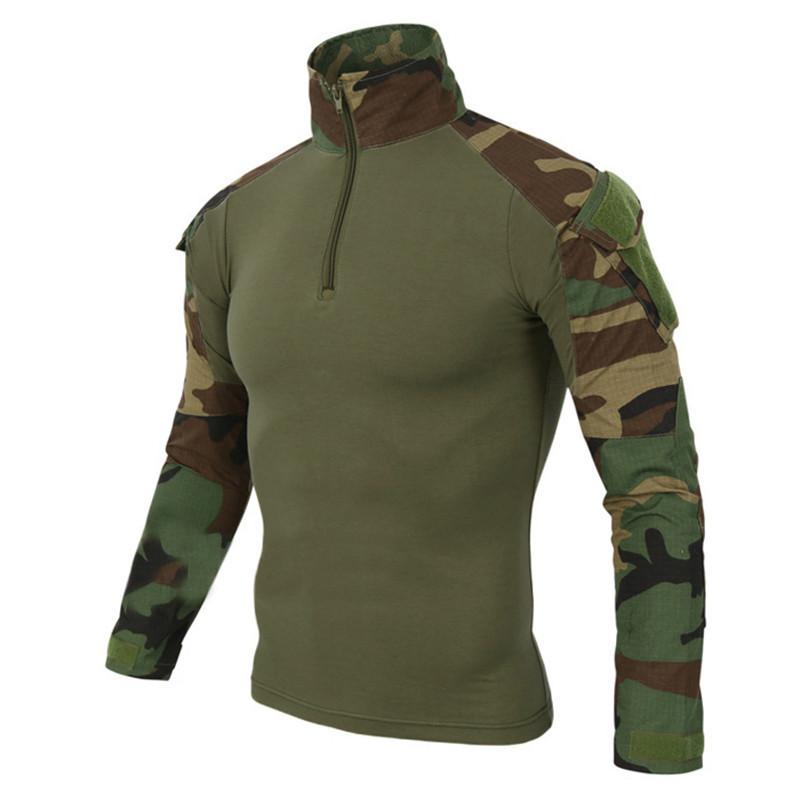 Изображение товара: 12 Camouflage colors US Army Combat Uniform military shirt cargo multicam Airsoft paintball tactical cloth with elbow pads