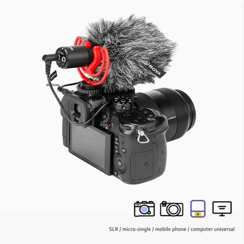 Изображение товара: BOYA BY-MM1 + микрофон для смартфона, конденсаторный беспроводной микрофон для iphone, Android, мобильных DSLR-камер, Youtube, видеозаписи