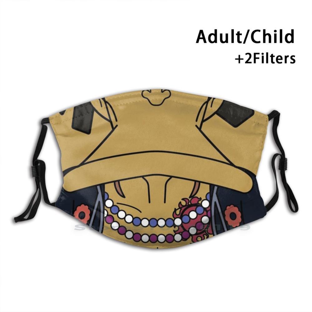 Изображение товара: Макро-дизайн Пылезащитный фильтр смываемая маска для лица Дети Солнце Пираты Taiyo Пираты солнца Jimbe Fisher Tiger Arlong Gyojin