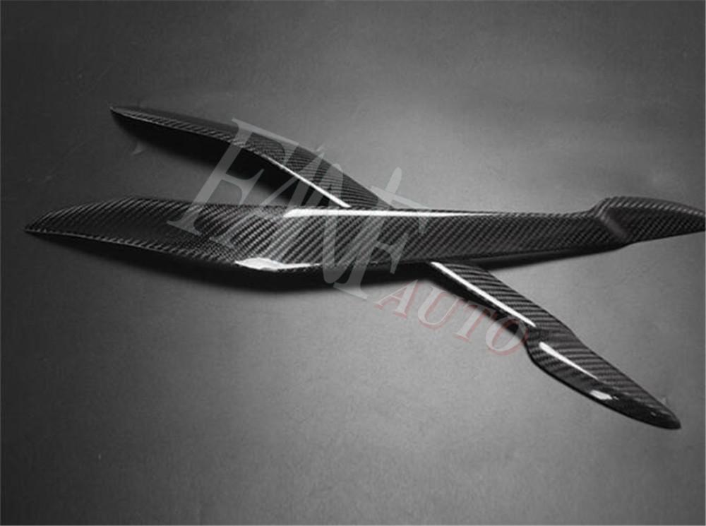 Изображение товара: Чехол для передней фары из углеродного волокна, ВЕКО для бровей для BMW X5 E70 2006-2013