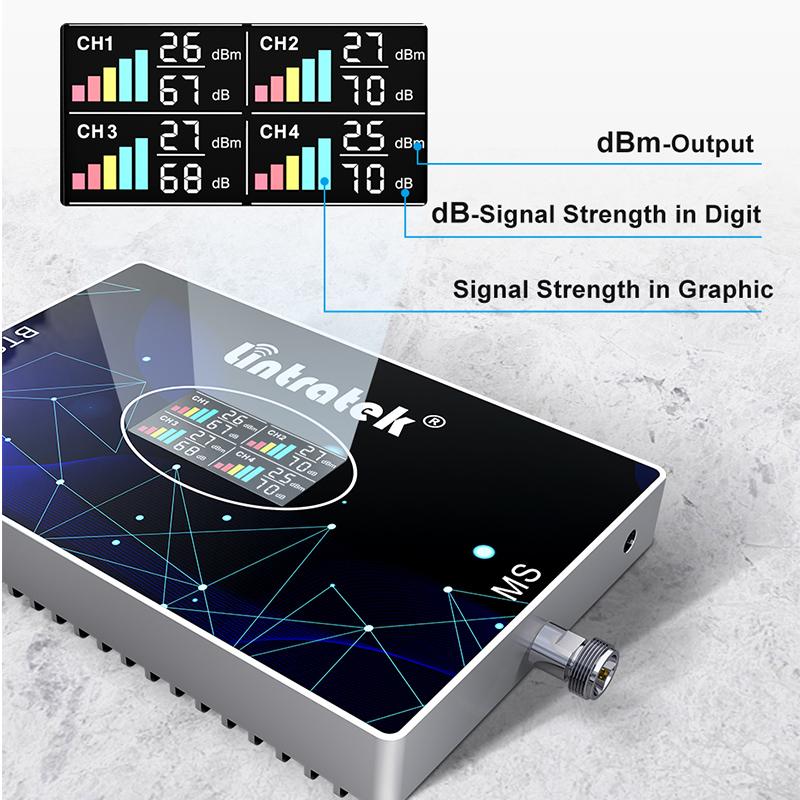 Изображение товара: Lintratek 4-полосный 2G 4G Сотовый усилитель 800 B20 850 900 2100 1800 2600 ретранслятор CDMA GSM UMTS LTE усилитель сигнала полный комплект