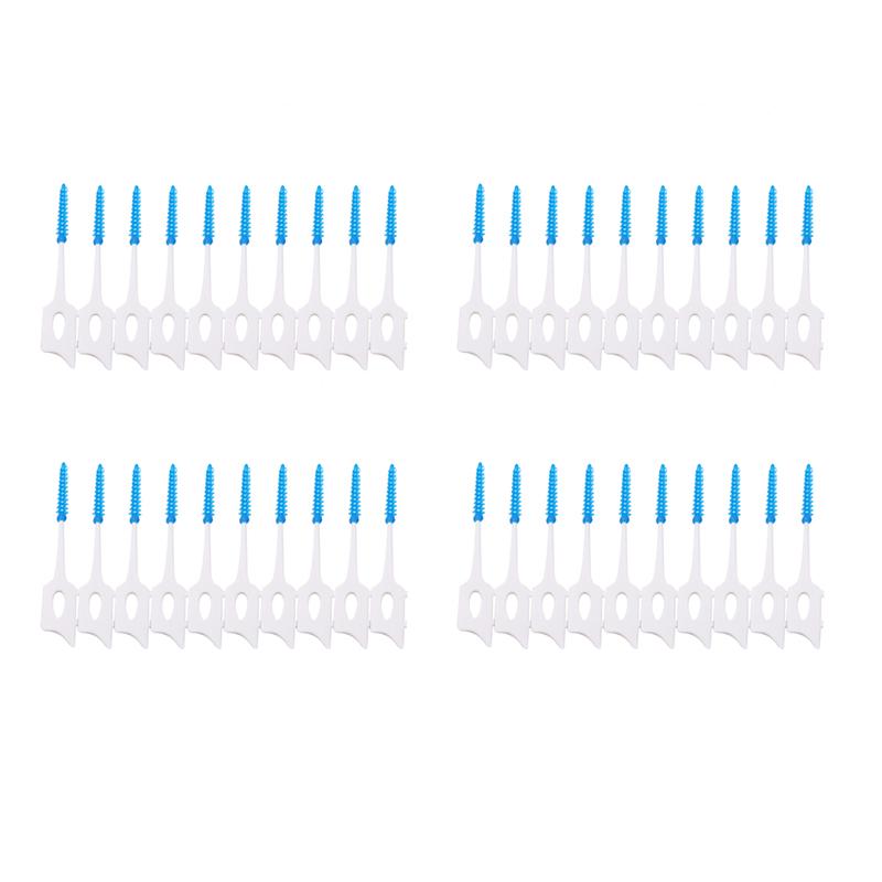 Изображение товара: 40 шт гигиена полости рта портативная одноразовая походная зубная щетка инструменты для чистки зубов Зубная нить