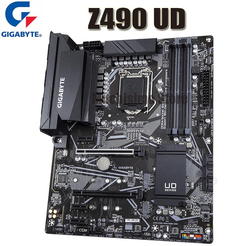 Изображение товара: Материнская плата LGA 1200 Gigabyte Z490 UD DDR4 128GB PCI-E 4,0 M.2 SATA III Desktop Z490 Placa-MOM 1200 Cpu 10-го поколения Core