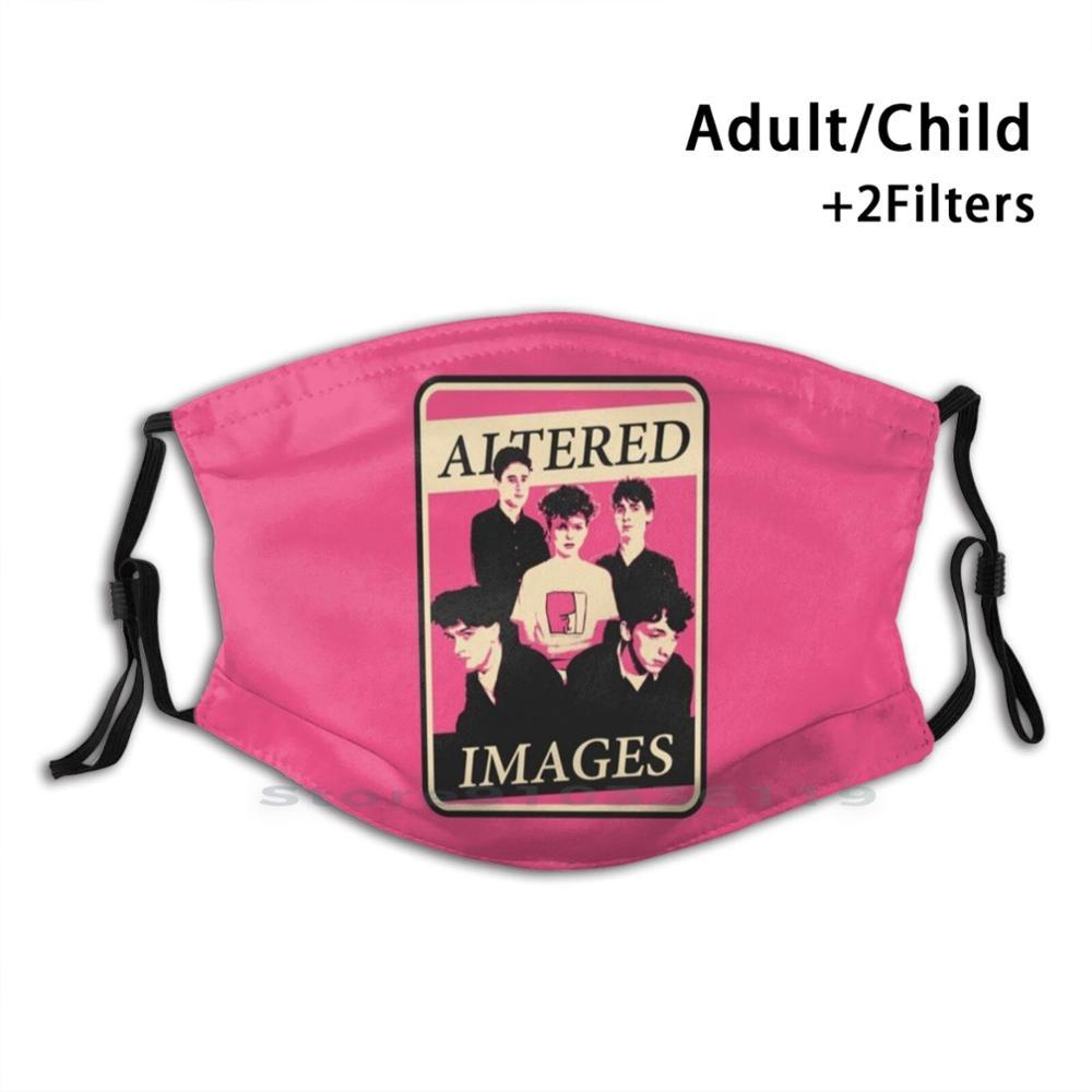 Изображение товара: Измененные изображения розовая моющаяся смешная маска для лица для взрослых и детей с фильтром изображения с измененными изображениями поп музыкальная группа 80S