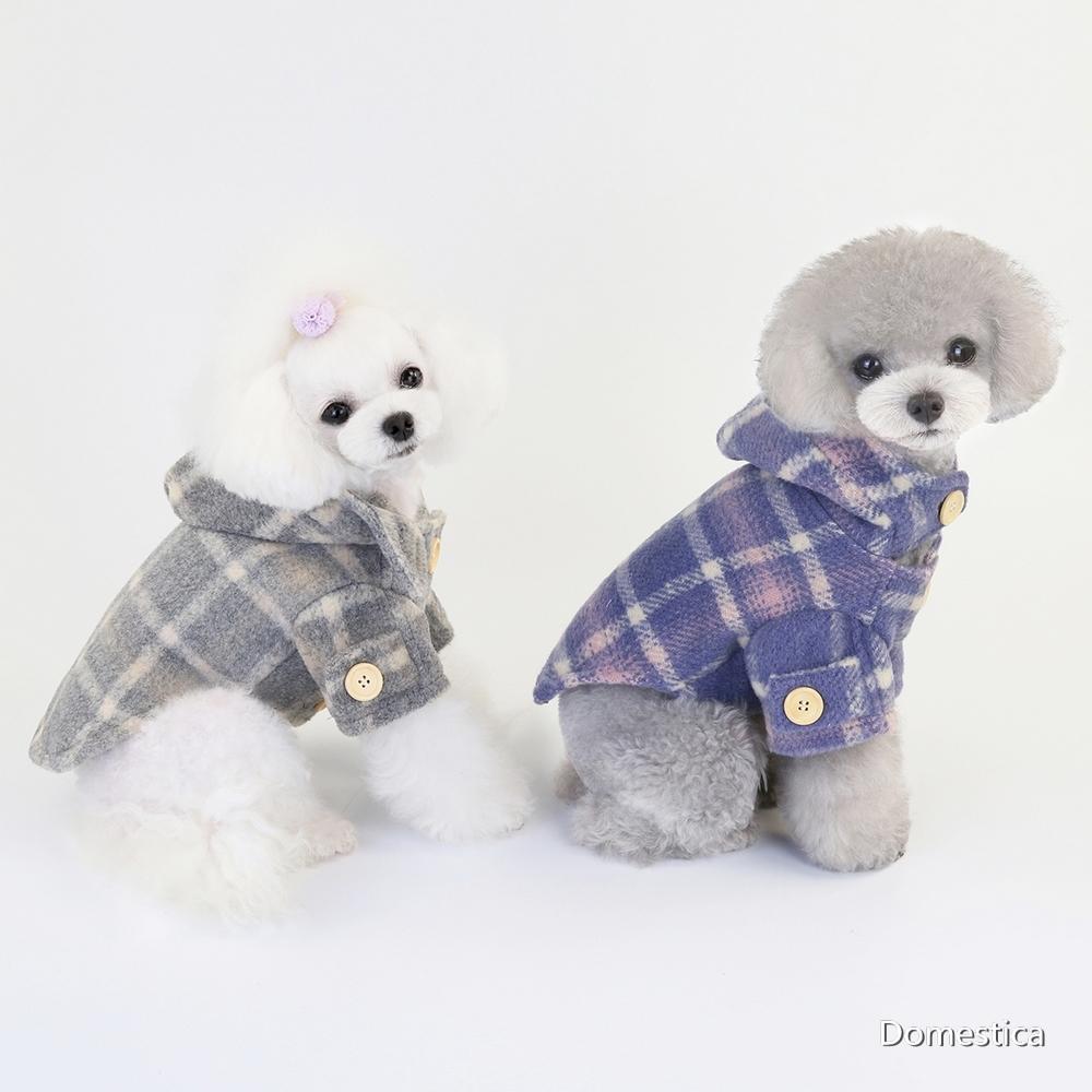 Изображение товара: Шерстяной Тренч с подкладкой, осенне-зимняя одежда для домашних животных, пальто для собак, высококачественная одежда для домашних животных, зимняя утепленная толстовка с капюшоном, куртка