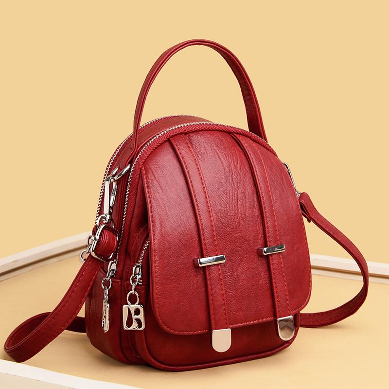 Изображение товара: Высококачественная кожаная сумка, роскошные сумки, женские сумки, Дизайнерские повседневные сумки-тоут, модные сумки через плечо для женщин, 2020, Новинка