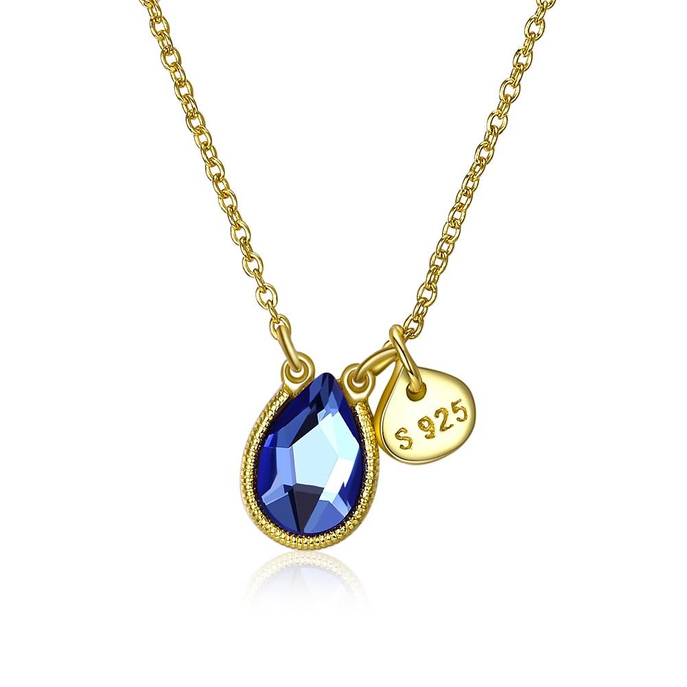 Изображение товара: Ожерелье с подвеской в форме капли из стерлингового серебра S925