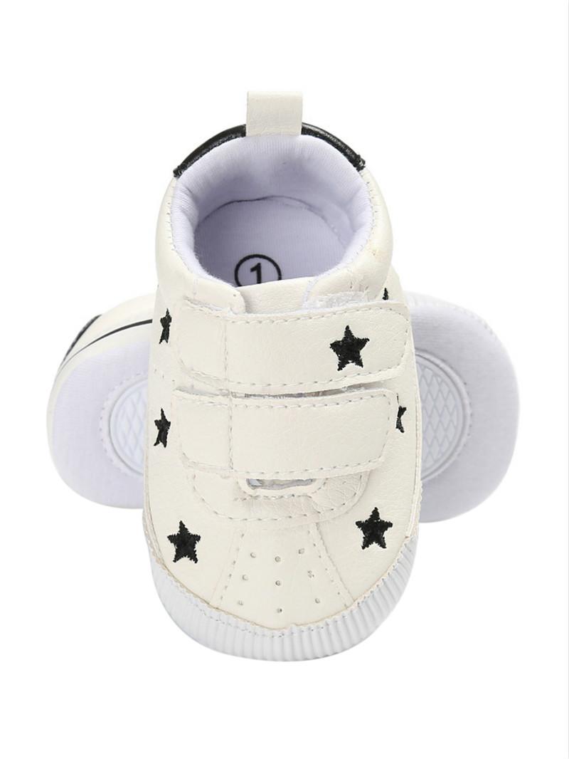 Изображение товара: Обувь с принтом «Первые ходунки» для маленьких мальчиков и девочек повседневная спортивная нескользящая обувь с мягкой подошвой для новорожденных мальчиков и девочек 0-12 месяцев