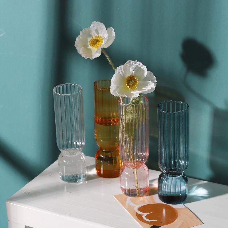 Изображение товара: Прекрасно подходящие для жизнедеятельности, стеклянная ваза пузырьковая ваза искусство с подъемом открытого типа небольшей бутылки креативные милые декоративные украшения Wazony2021 обновления