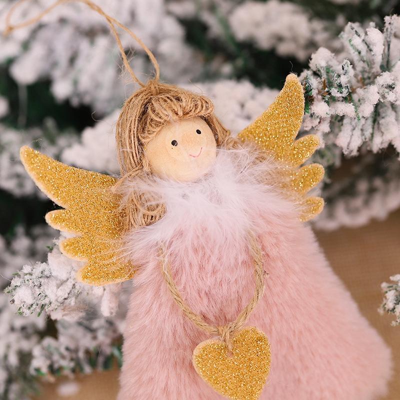 Изображение товара: Куклы на Новый год и Рождество 2022, ангелы, подвеска на рождественскую елку, украшения для дома, Рождество, Рождество 2021, подарок для детей