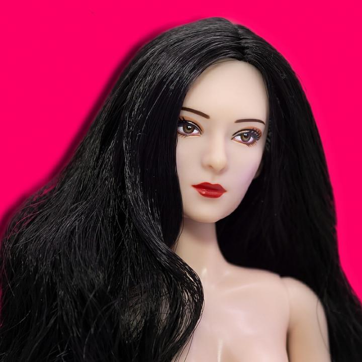 Изображение товара: Хороший макияж 1/6 голова принцессы классические китайские кукла Леди головки хорошие швейные волосы королевская принцесса кукла часть Сделай Сам одевание аксессуары