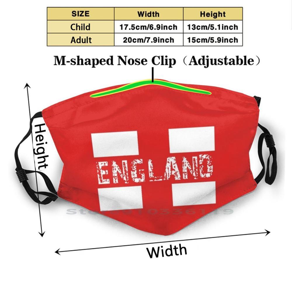 Изображение товара: Английские львины! Многоразовая маска с фильтром Pm2.5 для детского творчества, английская, английская, Футбольная, Templar Briton Great Briton United