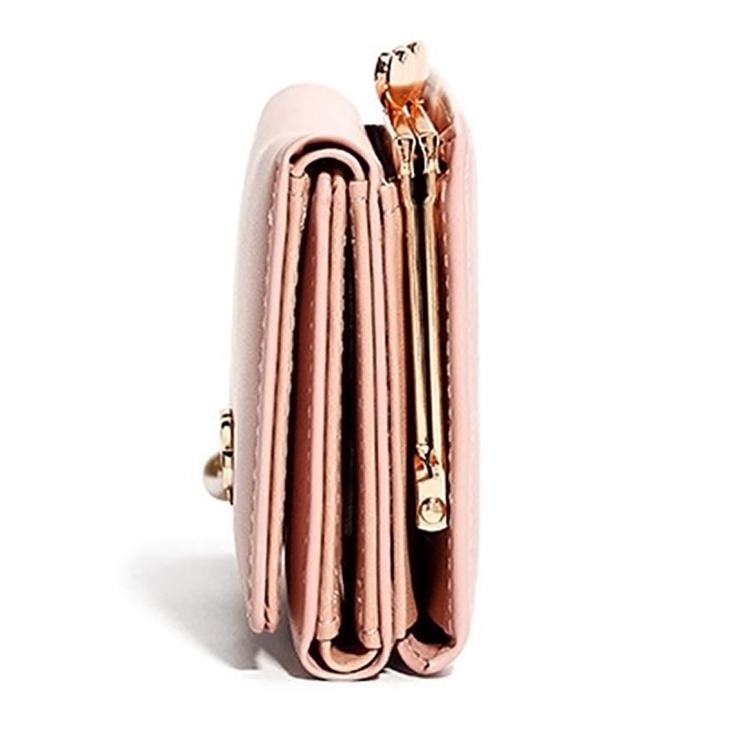 Изображение товара: Модные женские кошельки, маленький брендовый кожаный кошелек в форме сердца, кошелек с держателем для карт, клатч, кошелек с зажимом для монет, женский кошелек