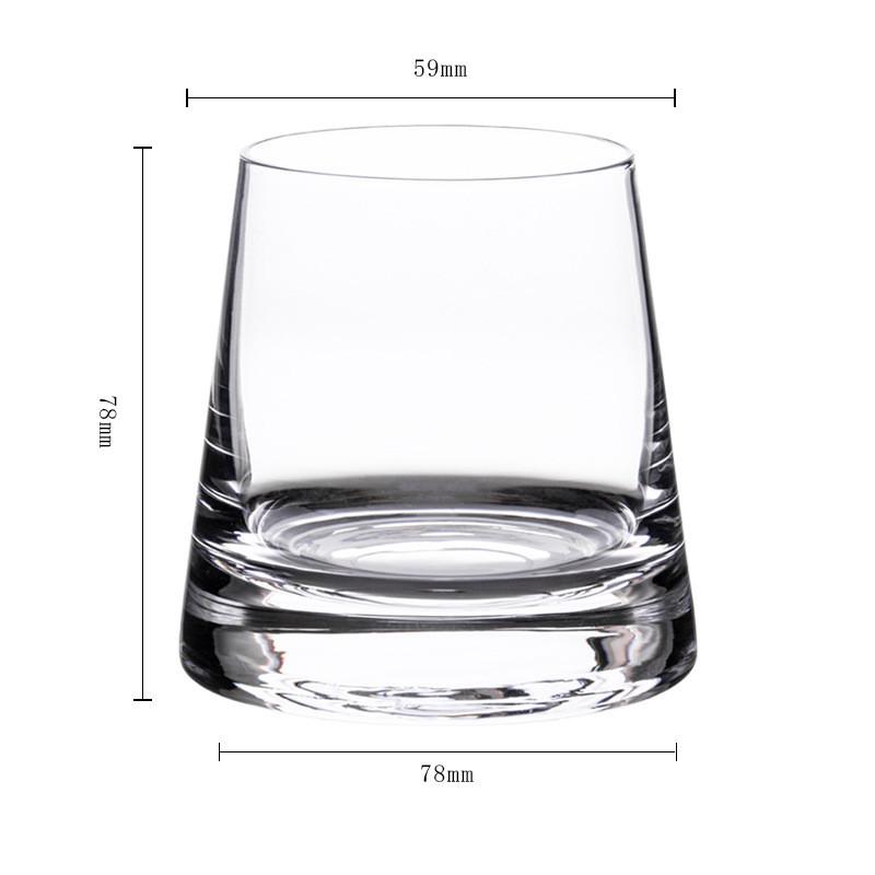 Изображение товара: Стеклянная чашка для виски 2 шт./лот, прозрачная винная чашка с толстым дном для KTV, бара, клуба, водки, виски, виски, шотландского ликера, подарок для мужчин