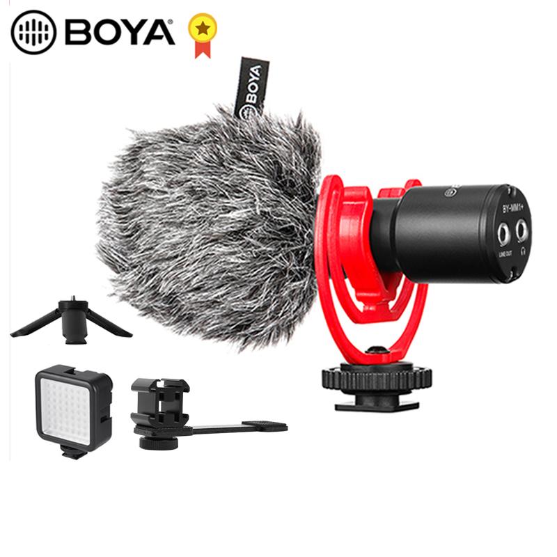 Изображение товара: BOYA BY-MM1 + микрофон для смартфона, конденсаторный беспроводной микрофон для iphone, Android, мобильных DSLR-камер, Youtube, видеозаписи