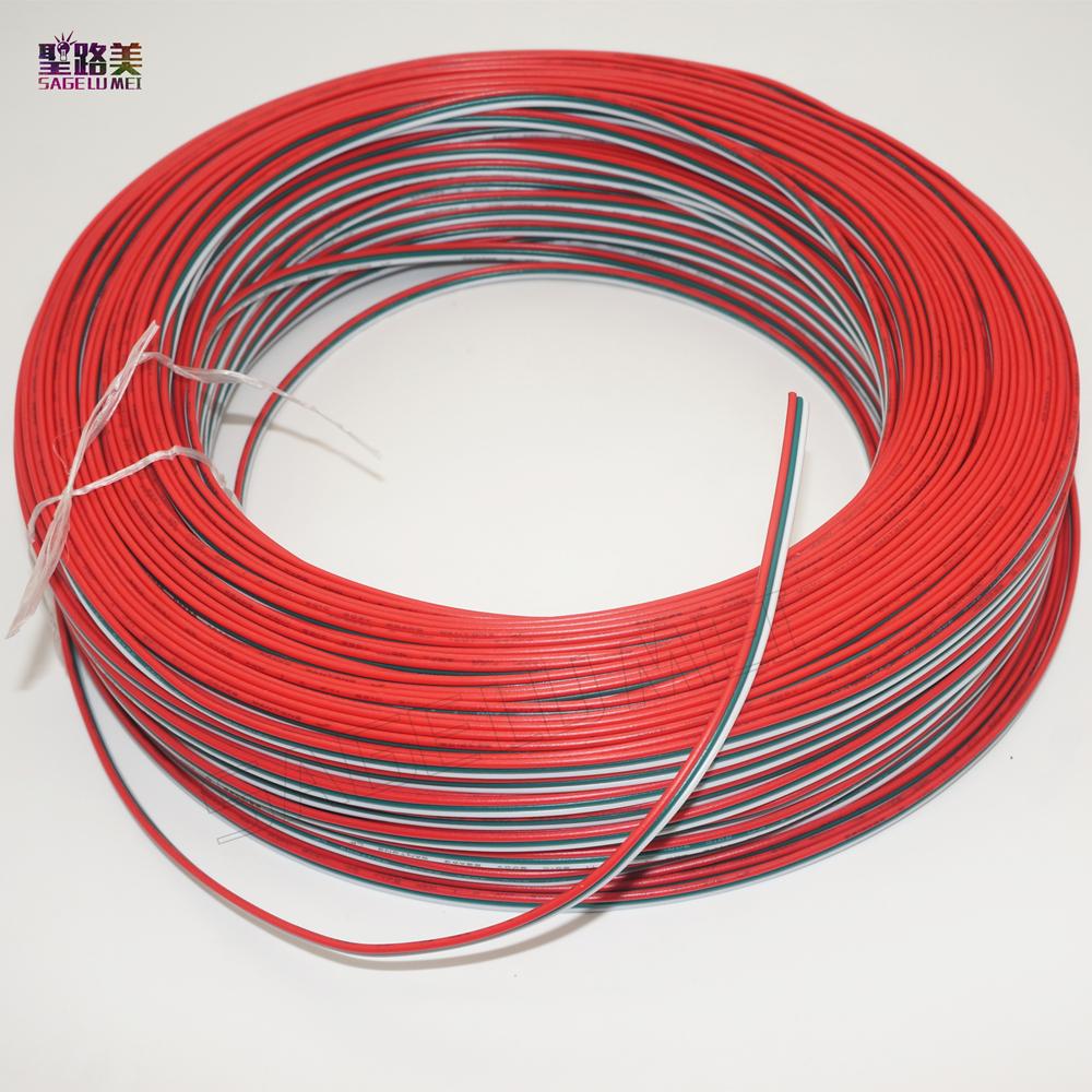 Изображение товара: 22 AWG 3pin расширенный кабель 5 м/10 м/20 м/50 м Электронный провод подключения prower светодиодные полосы провода расширения разъем Луженый провод