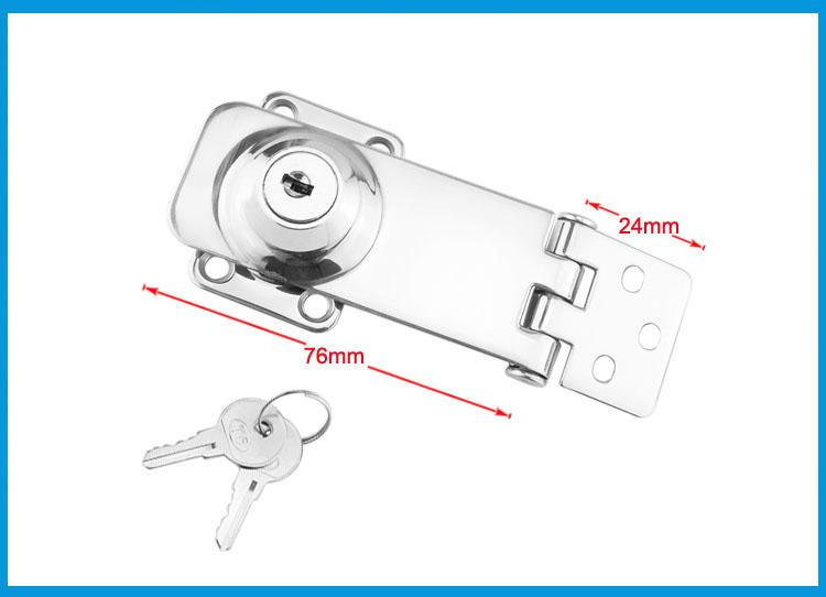 Изображение товара: МОРСКОЙ лодочный замок из нержавеющей стали 304, замок с застежкой, защитный замок, крышка шкафа, двери, палуба, шкафчик, защелка для люка, аксессуары для яхты