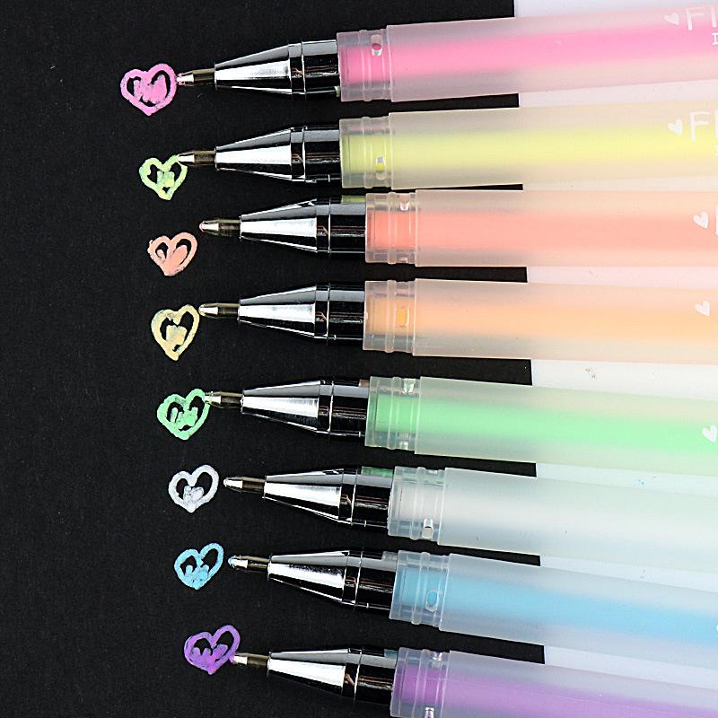 Изображение товара: M & G Пастельная Акварельная ручка. 8-цветная нейтральная ручка. 0,8 мм Пастельная краска набор ручек для поздравительных открыток