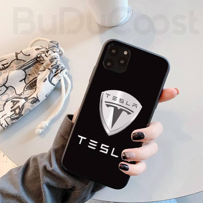 Изображение товара: Чехол для телефона с логотипом Tesla для iphone 11 12 Pro 11 Pro Max X XS XR XS MAX 8plus 7 6S plus 5s se 7plus SE 2020