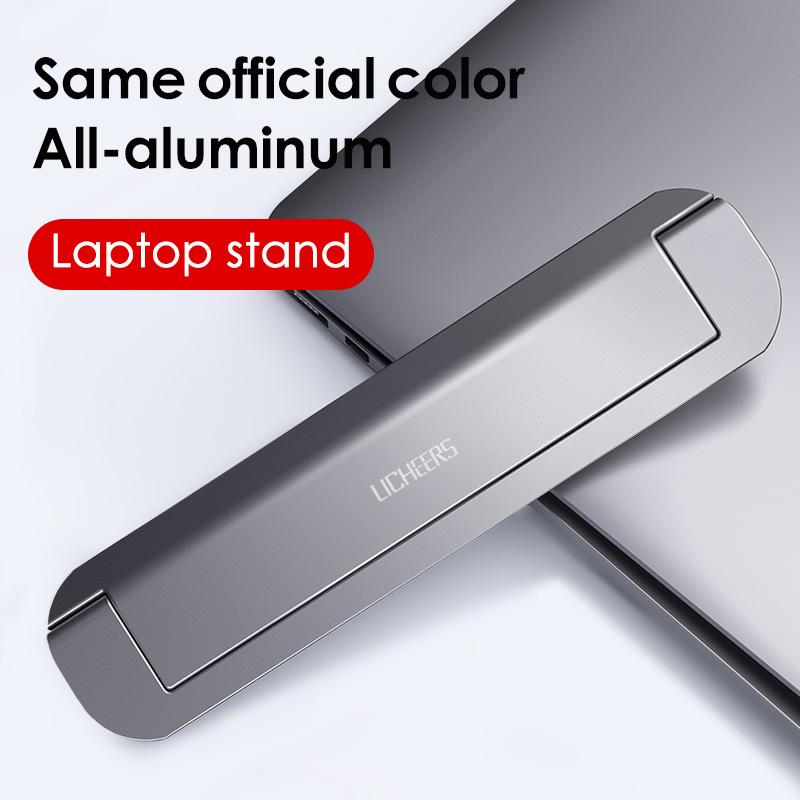 Изображение товара: Подставка для ноутбука HAWKEN для MacBook Pro Складная портативная настольная подставка для ноутбука держатель портативный алюминиевый держатель для ноутбука для Xiaomi