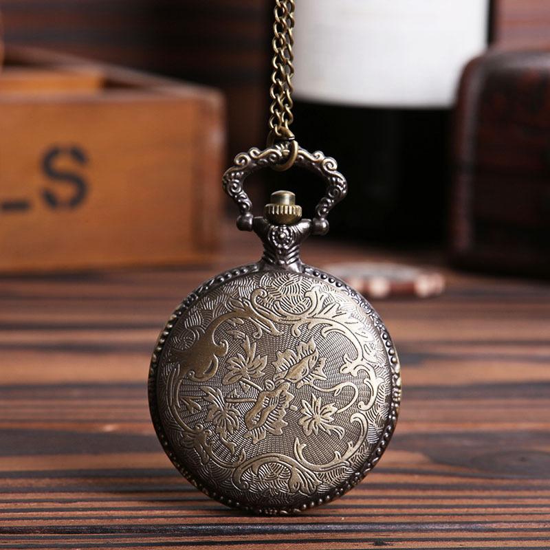 Изображение товара: Часы с изображением тигров из горы, большие карманные часы с резьбой из бронзы и изображением китайского зодиака