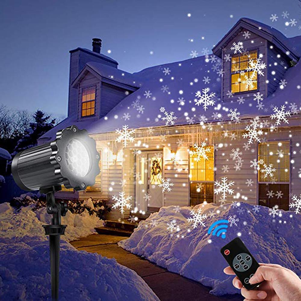 Изображение товара: Лазерный проектор для вечерние, рождественские украшения, лампа для дома, проектор для снега, Белоснежки, подсветка для снега