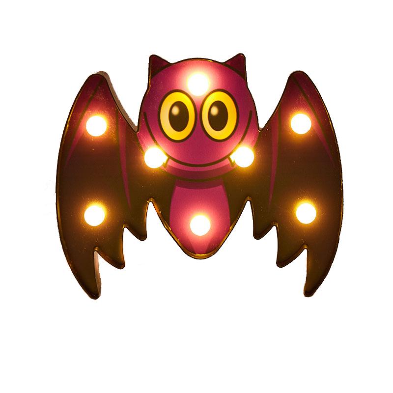 Изображение товара: Хэллоуин Тыква призрачная летучая мышь паук светодиодный светильник для фестиваля Декор Бар домашние вечерние украшения украшение на Хэллоуин 3D Ночник светильник