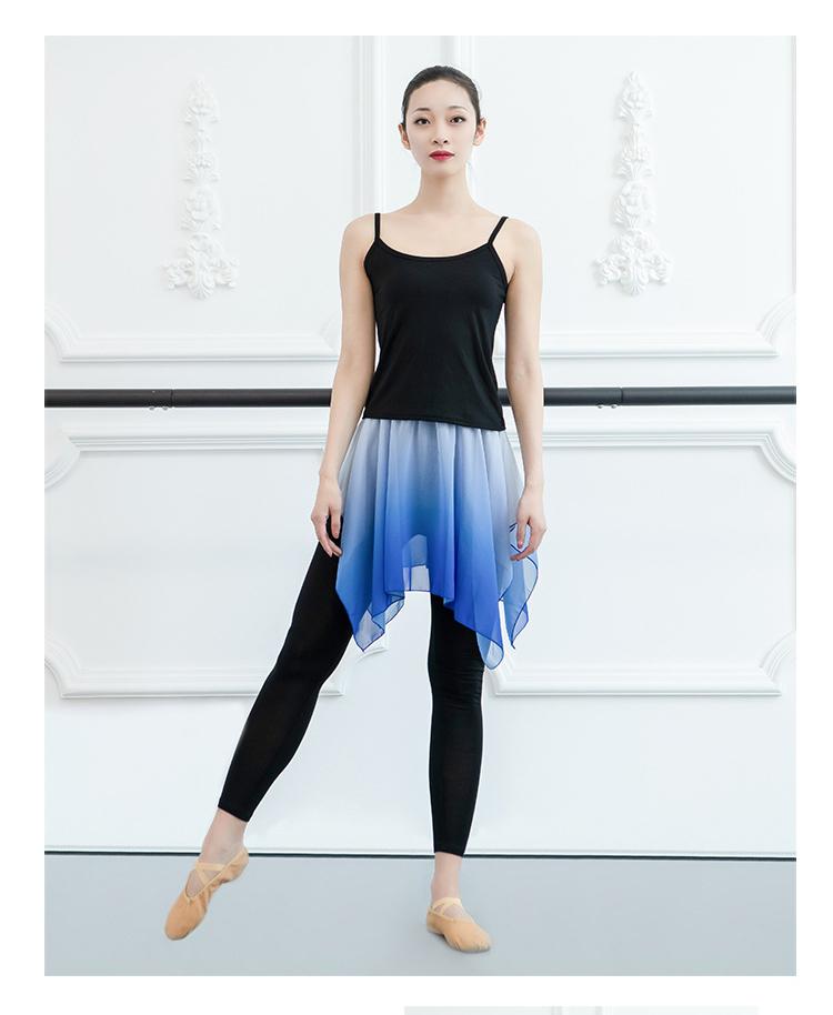 Изображение товара: Профессиональные женские балетные брюки для женщин, леггинсы для латинских танцев, для взрослых, балетные тренировочные брюки с шифоновой юбкой, штаны для фитнеса, тренажерного зала