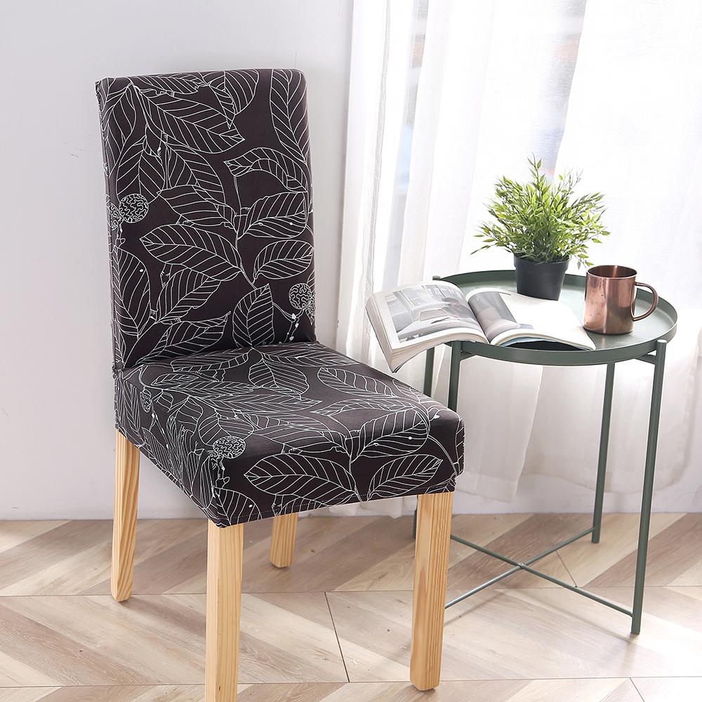 Изображение товара: Новый эластичный чехол для кресла спандекс с принтом, Простой Модный чехол для кухонного стула, чехол-накладка, съемная защита от пыли для стула
