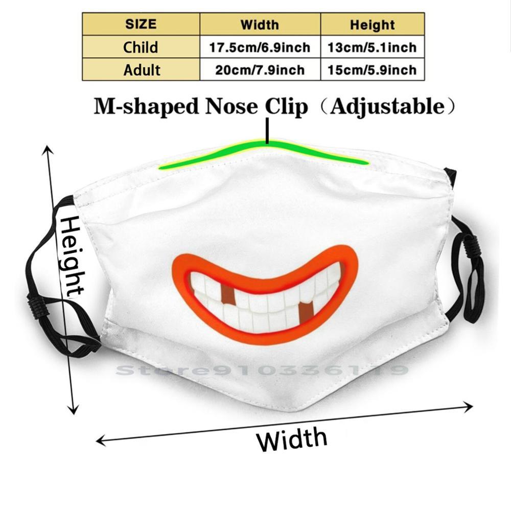 Изображение товара: E... улыбка со потерянными зубами, дизайн рта, фильтр от пыли, детская улыбка, счастливые зубы, рот красный