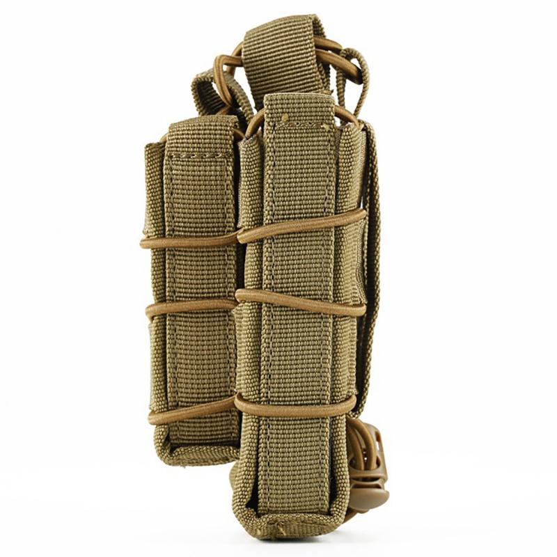 Изображение товара: Сумка Molle, тактическая сумка с двойной пулей, на открытом воздухе, для охоты, армейских тренировок, штурма, CS, Портативная сумка для быстрого подсумок, аксессуары