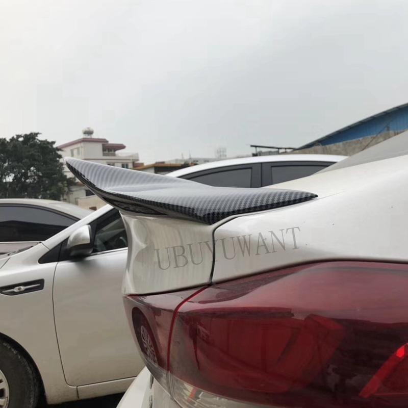 Изображение товара: Подходит для Hyundai Elantra 2017 2018 2019 ABS/углеродное волокно внешний задний спойлер задний багажник загрузки крыло украшение стайлинга автомобиля