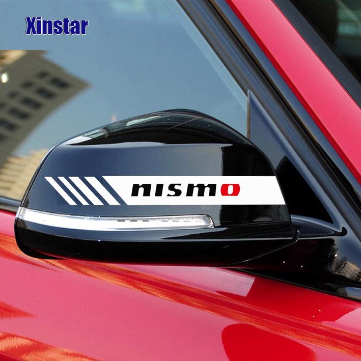 Изображение товара: Автомобильная наклейка Nismo для Nissan Sunny QASHQAI MARCH TEANA X-TRAI Altima Juke Murano Pathfinder Rogue Sentra Versa Teana Sylphy, 2 шт.