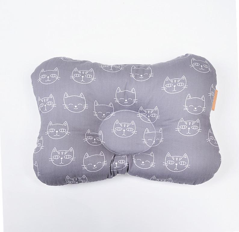 Изображение товара: Детская подушка для коррекции фигуры 0-1 лет, подушка из чистого хлопка для новорожденных, подушка в форме короны, детская подушка с защитой от эксцентриков