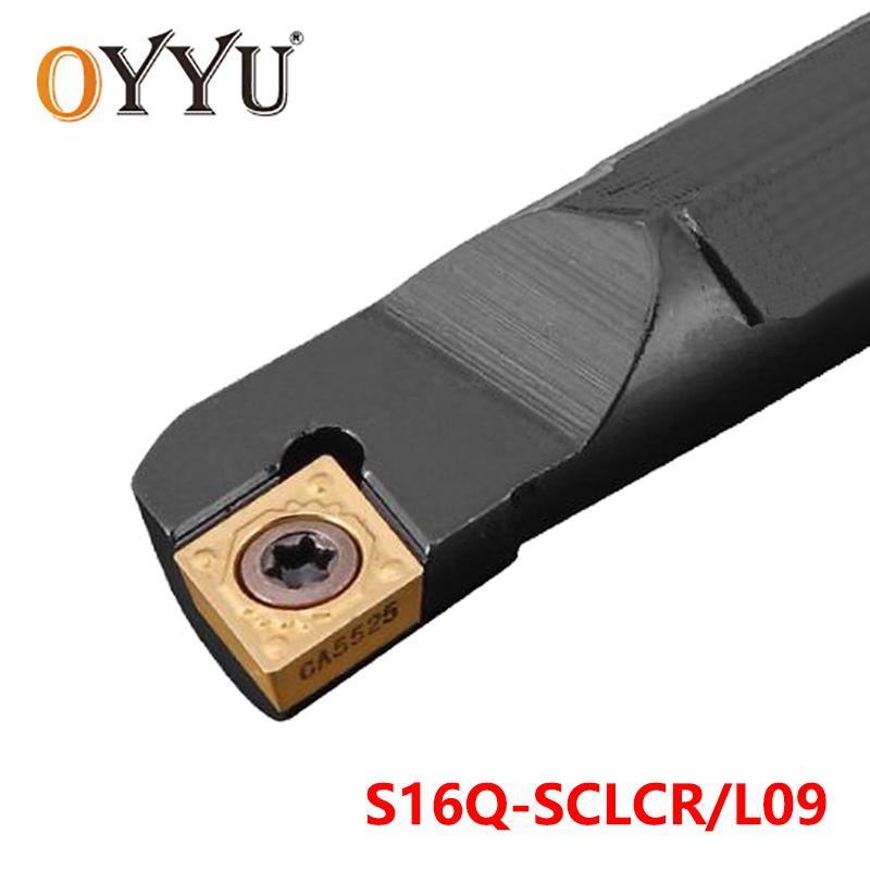 Изображение товара: Oyyu S16Q-SCLCR09, внутренний токарный станок, режущий хвостовик, S16Q-SCLCL09, токарный инструмент, держатель SCLCR sclcl, карбидные вставки, Арбор