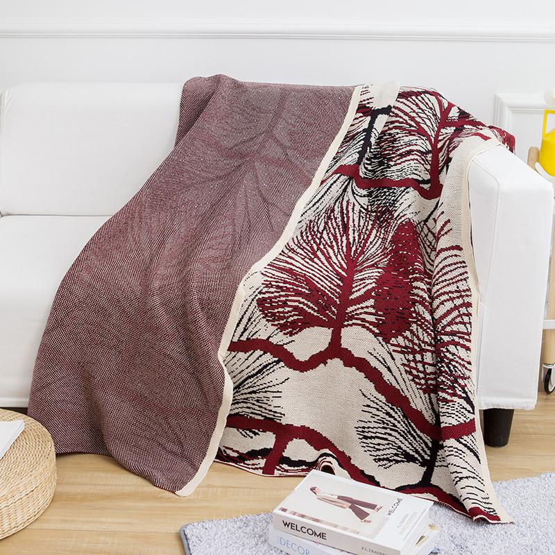 Изображение товара: 130*160 см Новое хлопковое вязаное одеяло, повседневное одеяло для дивана, покрывало для дивана, одеяло для кровати, домашний декор