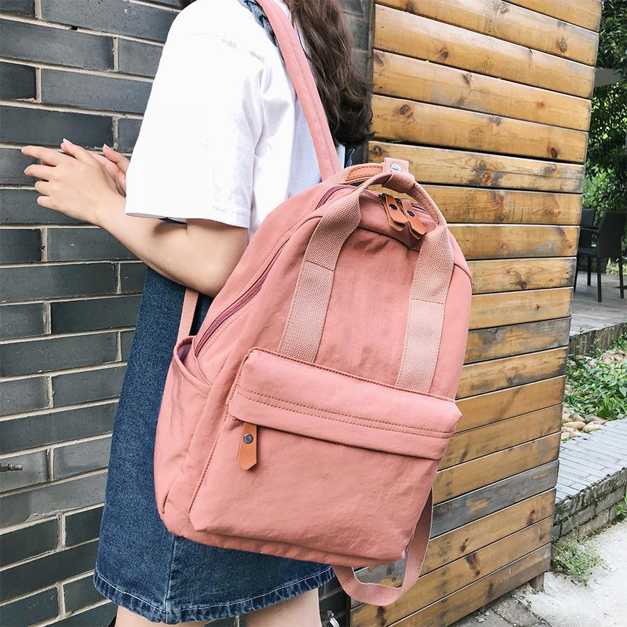 Изображение товара: 2020 новый модный рюкзак женский Повседневный холщовый портативный рюкзак Подростковая женская школьная сумка рюкзак дорожная сумка женский Mochilas